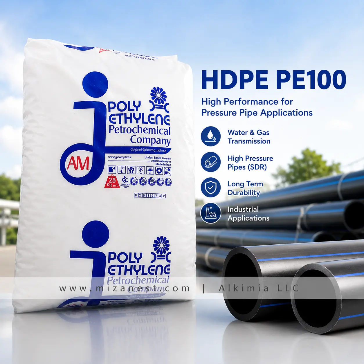 ПЭНД PE100 supplier of raw polymer Iranian polymer supplier polymer supplier raw virgin polymer supplier HDPE PE 100 HDPE BL3 HDPE 60507 HDPE 0035 HDPE 7000F HDPE 4265 exporter of raw polymer