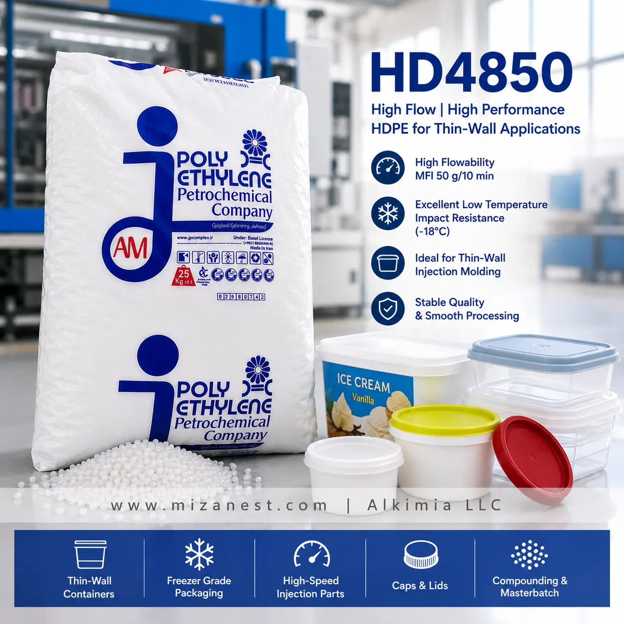 HD4850 High Density Polyethylene - Supplier of oil derivative and